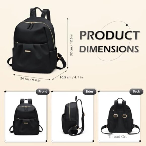Small Lightweight Nylon Daypack Backpack for Women Travel College Work main image 5